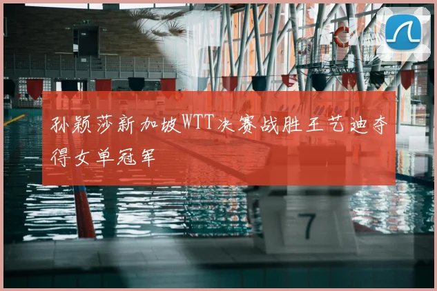 孙颖莎新加坡WTT决赛战胜王艺迪夺得女单冠军